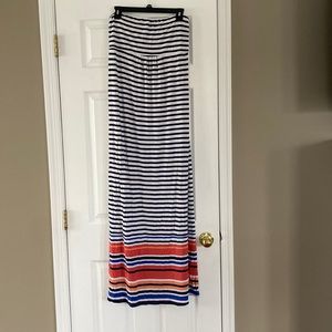 Maternity dress size s, long, strapless, stretchy